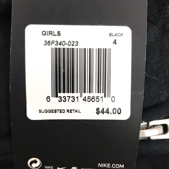 NWT Nike Girls Black Futura Full Zip Hoodie - Picture 12 of 12